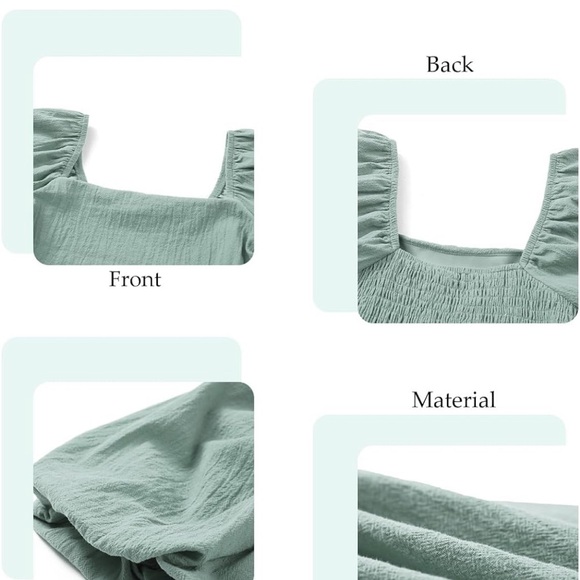 AlvaQ Women's Rompers Cute Puff Sleeve SZ Medium - Picture 7 of 11